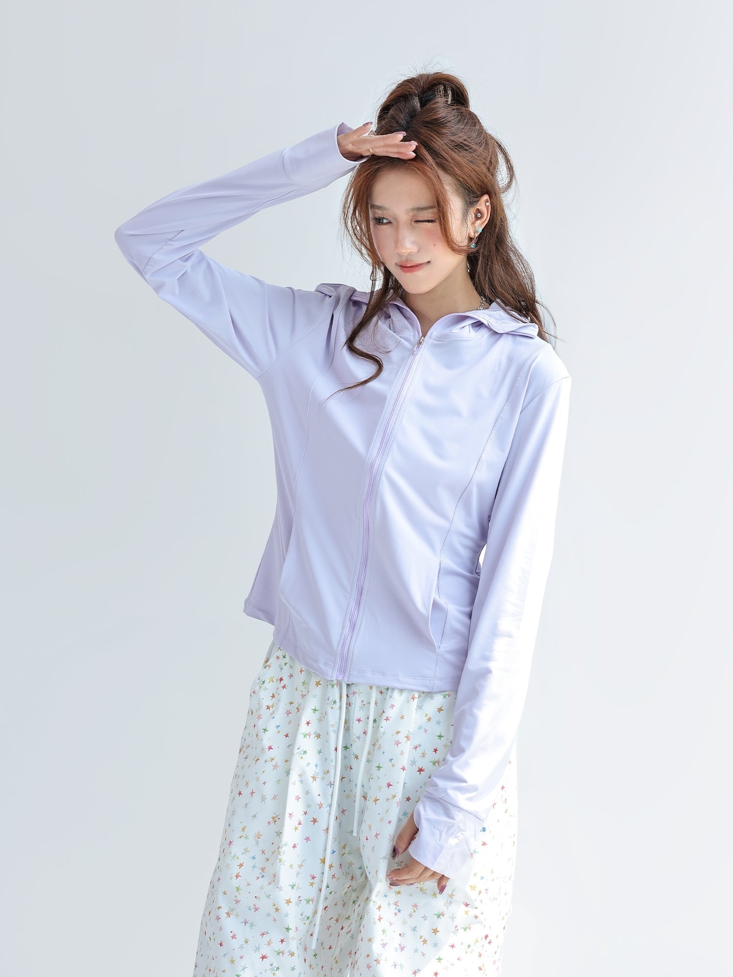 Cooling Lightweight Upf Jacket With Sun Protection