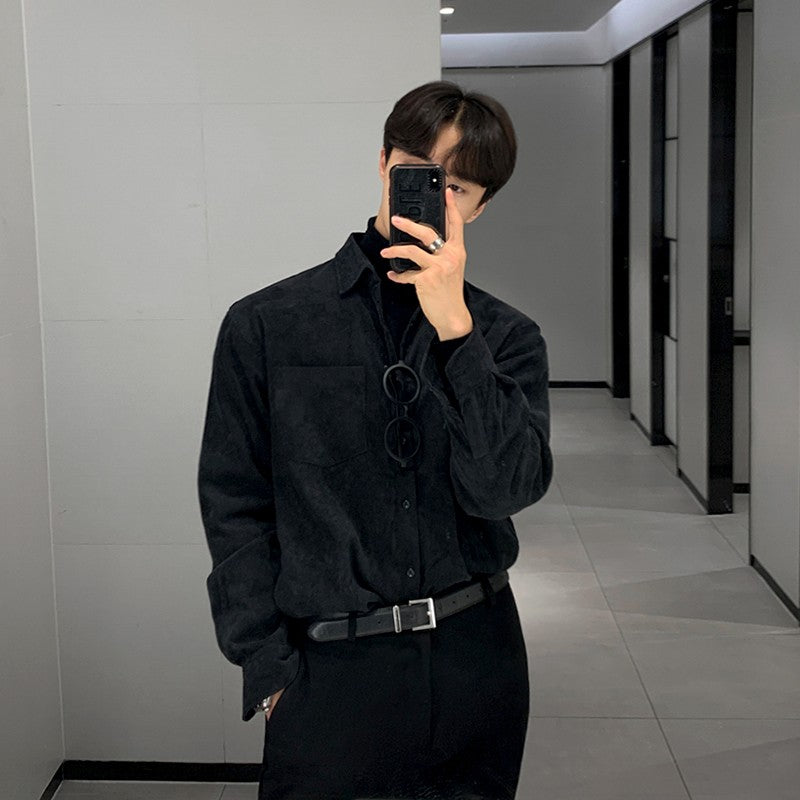 Corduroy Casual Long Sleeve Shirt