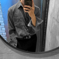 Corduroy Casual Long Sleeve Shirt