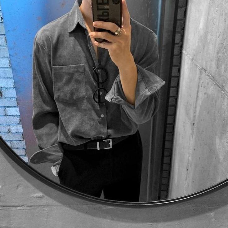 Corduroy Casual Long Sleeve Shirt