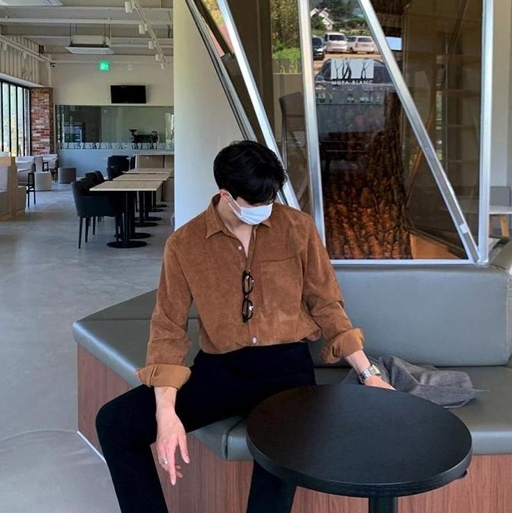 Corduroy Casual Long Sleeve Shirt
