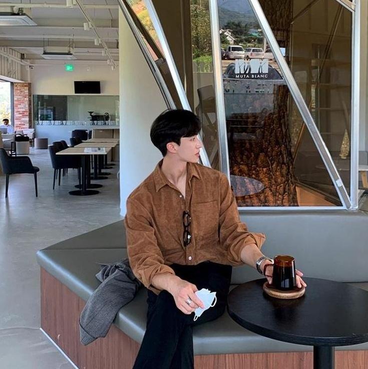 Corduroy Casual Long Sleeve Shirt