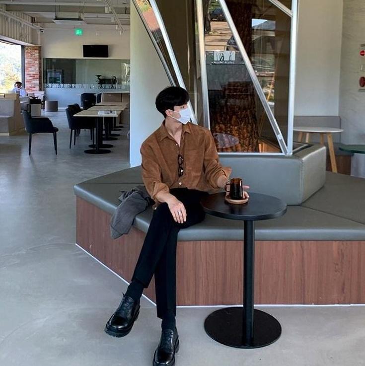 Corduroy Casual Long Sleeve Shirt