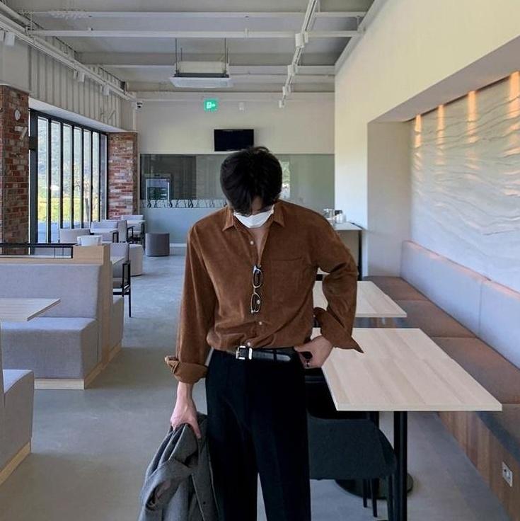 Corduroy Casual Long Sleeve Shirt
