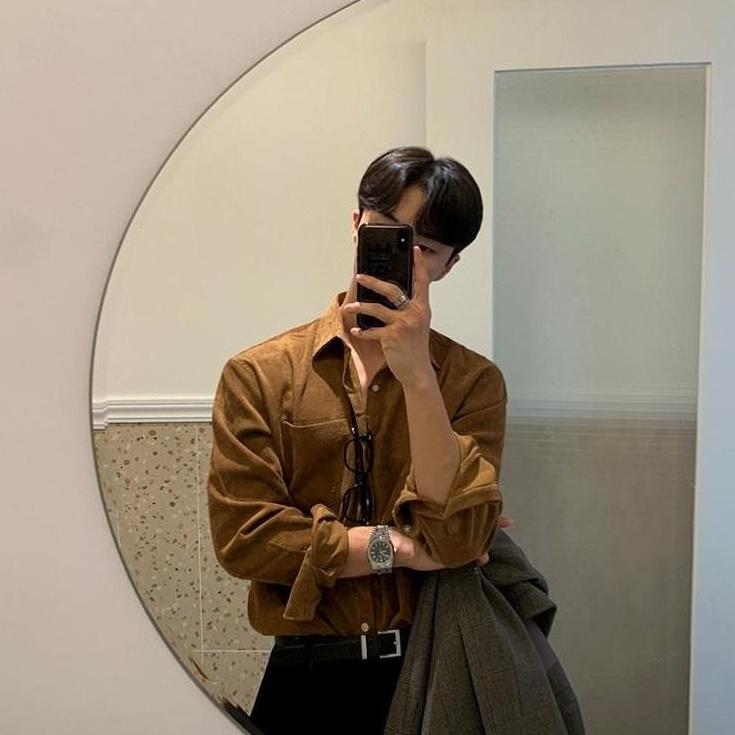 Corduroy Casual Long Sleeve Shirt
