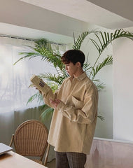 Corduroy Casual Loose Fit Shirt Jacket