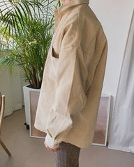 Corduroy Casual Loose Fit Shirt Jacket