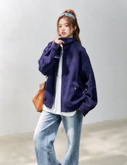 Corduroy Casual Utility Jacket Chic Relaxed Fit