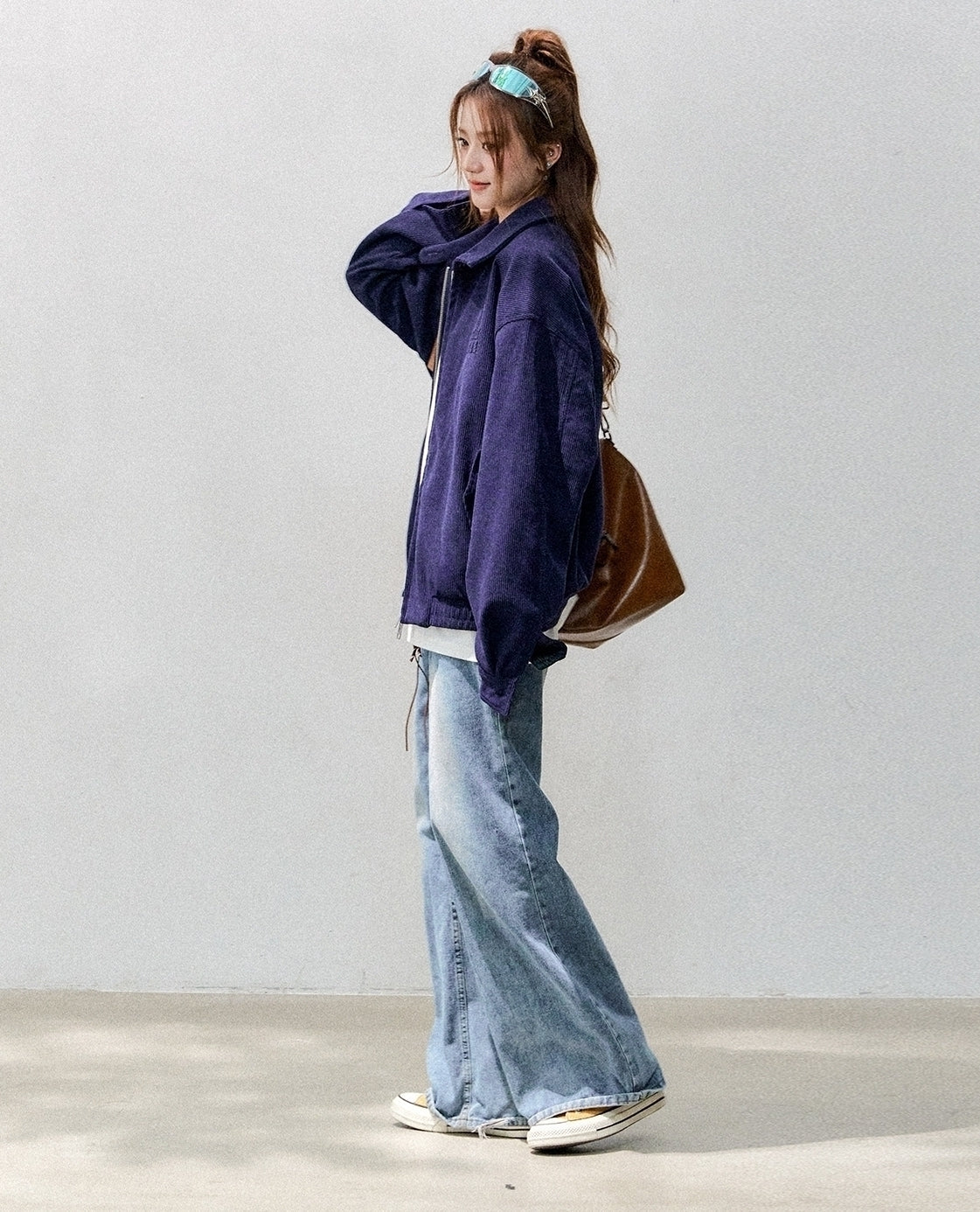 Corduroy Casual Utility Jacket Chic Relaxed Fit