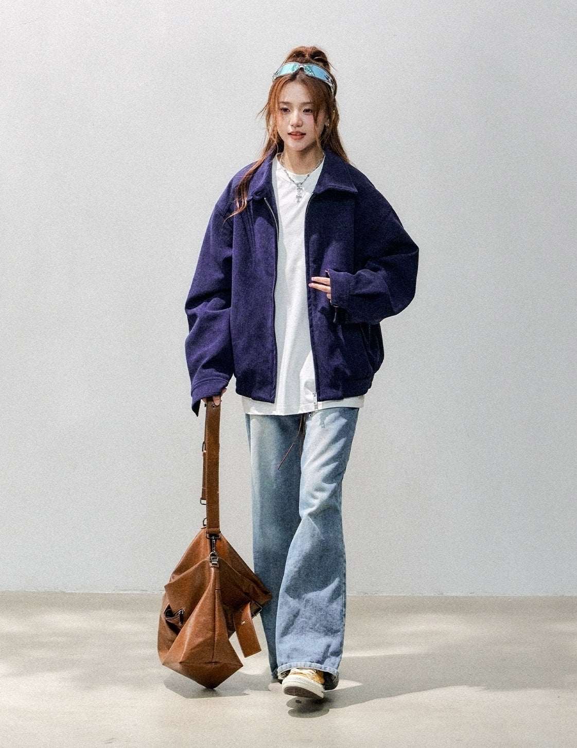 Corduroy Casual Utility Jacket Chic Relaxed Fit