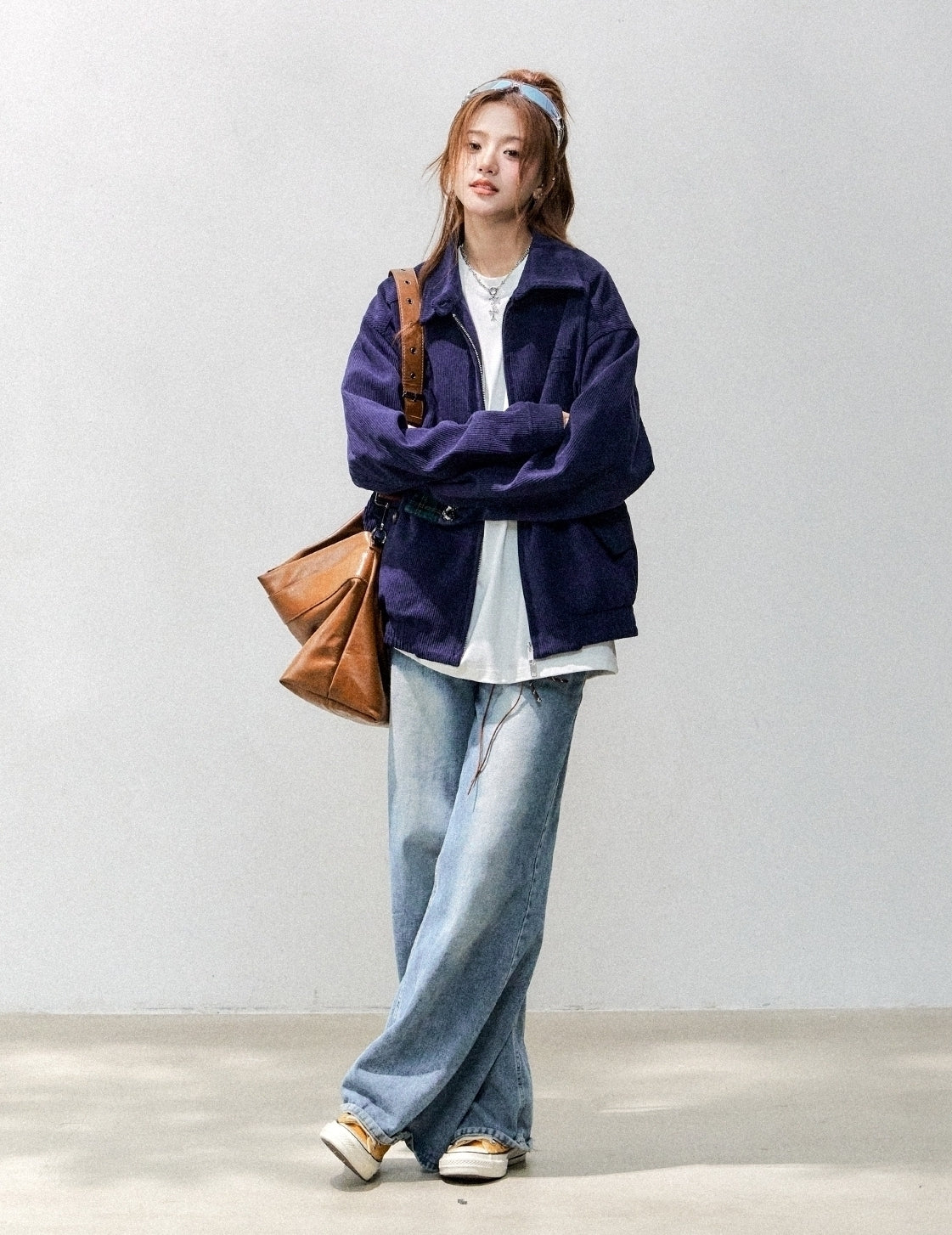 Corduroy Casual Utility Jacket Chic Relaxed Fit