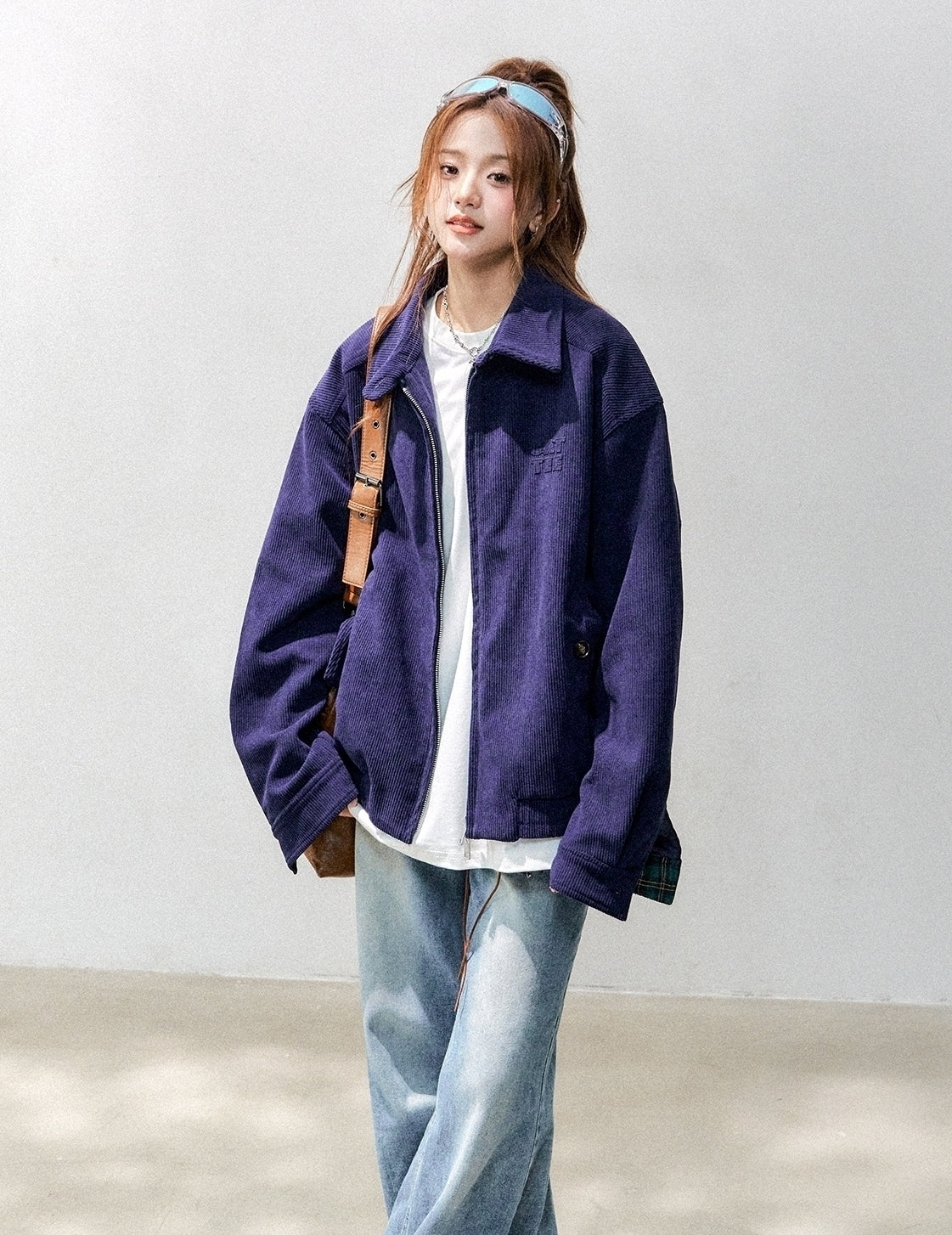 Corduroy Casual Utility Jacket Chic Relaxed Fit