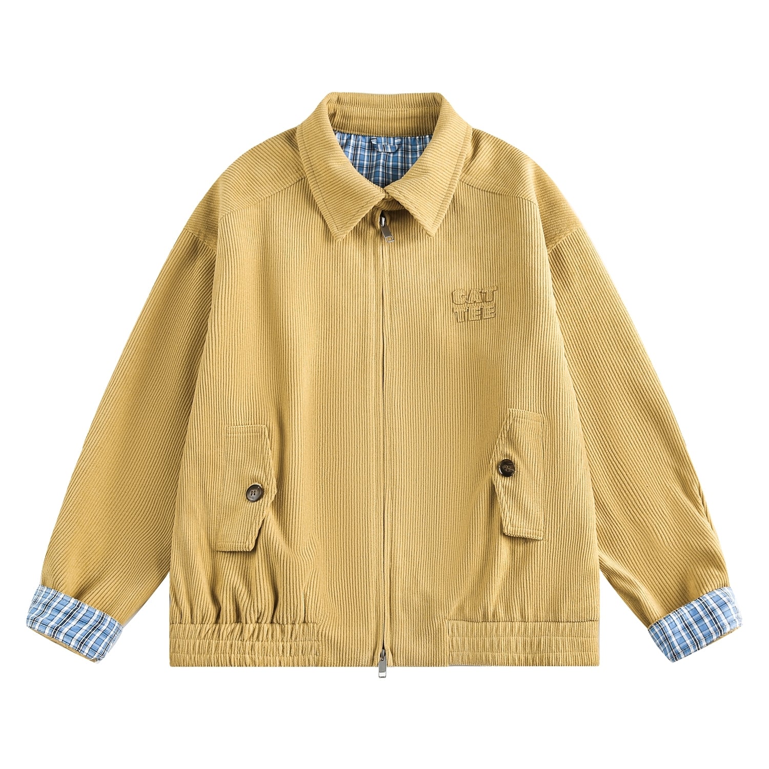 Corduroy Casual Utility Jacket Chic Relaxed Fit