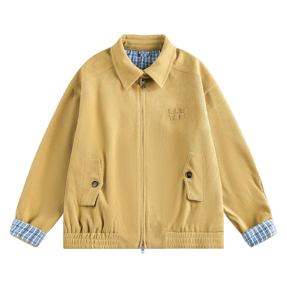Corduroy Casual Utility Jacket Chic Relaxed Fit