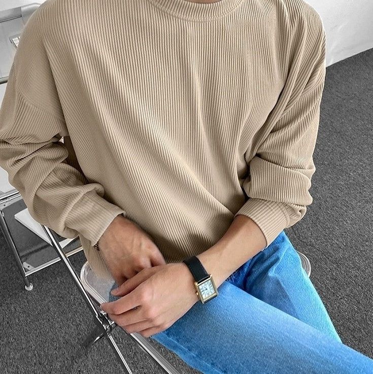 Corduroy Long Sleeve Casual Top