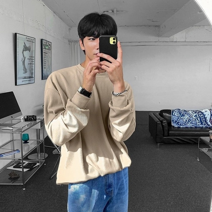 Corduroy Long Sleeve Casual Top