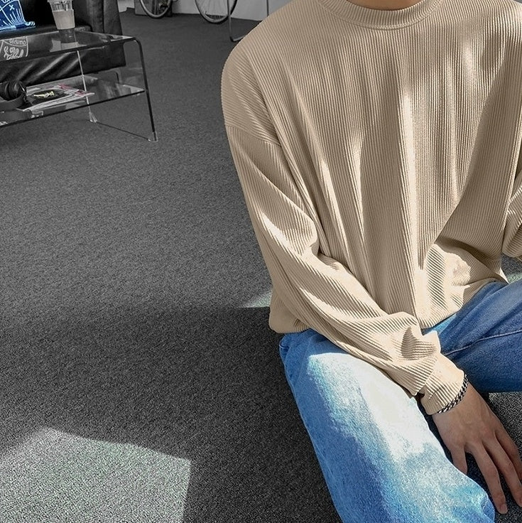 Corduroy Long Sleeve Casual Top