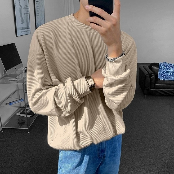 Corduroy Long Sleeve Casual Top