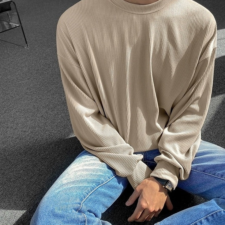 Corduroy Long Sleeve Casual Top