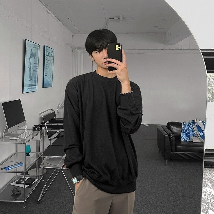 Corduroy Long Sleeve Casual Top