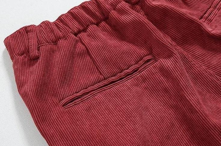 Corduroy Relaxed Fit Casual Trousers