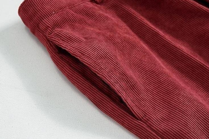 Corduroy Relaxed Fit Casual Trousers
