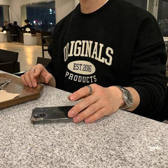 Crewneck Printed Sweatshirt