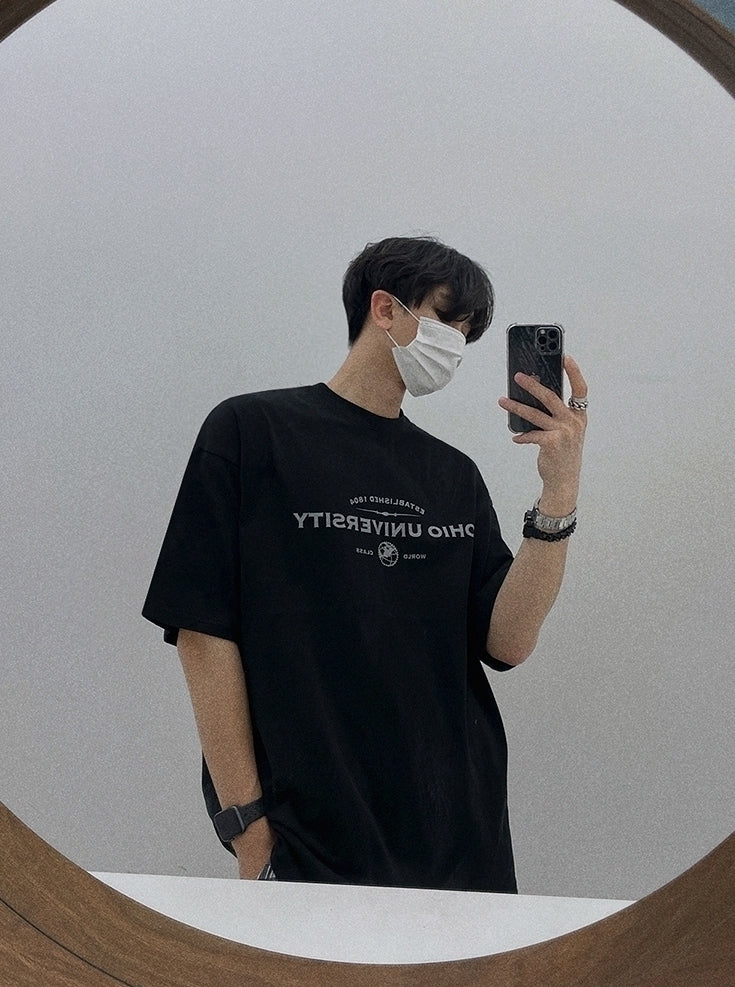 Letter Print Loose T-Shirt
