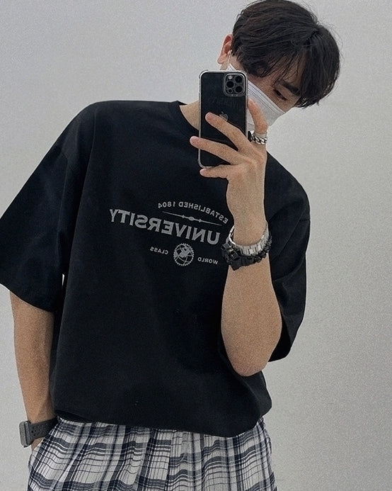 Letter Print Loose T-Shirt