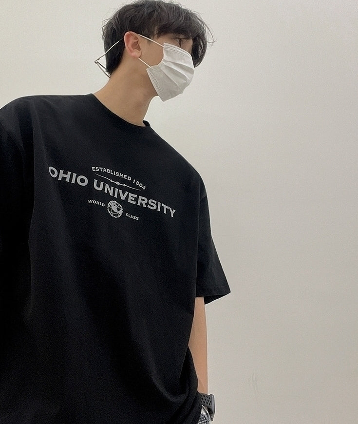 Letter Print Loose T-Shirt