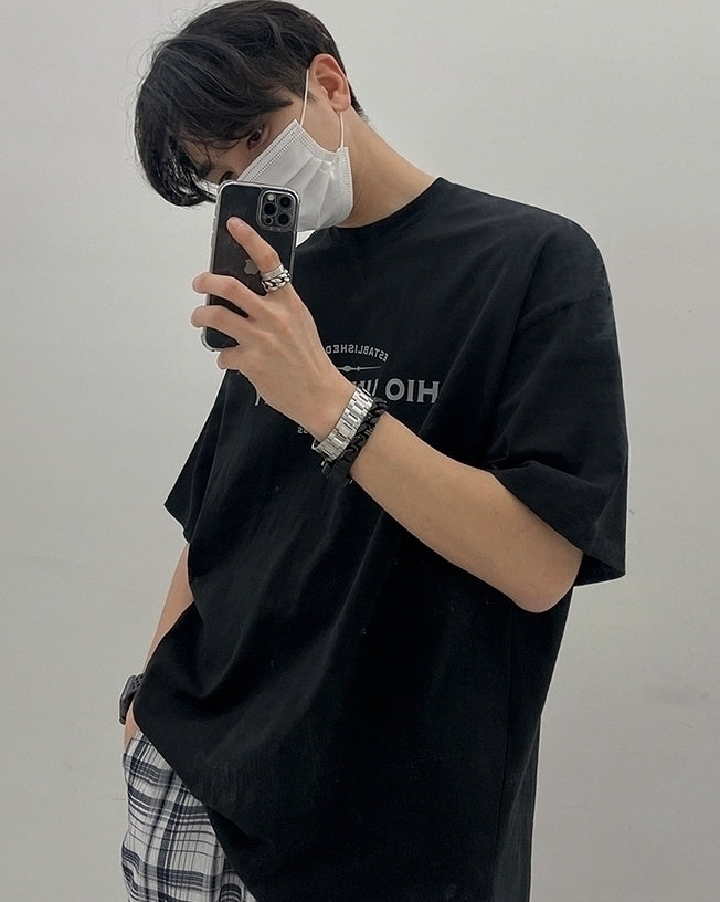 Letter Print Loose T-Shirt