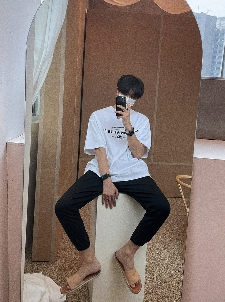 Letter Print Loose T-Shirt