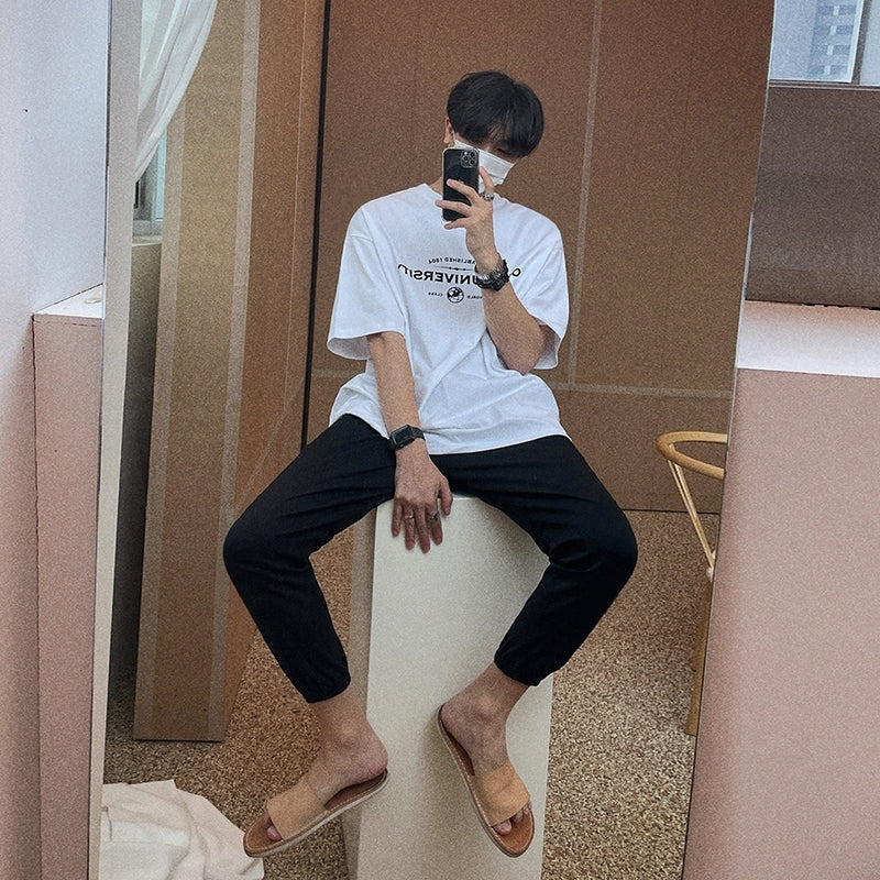 Letter Print Loose T-Shirt