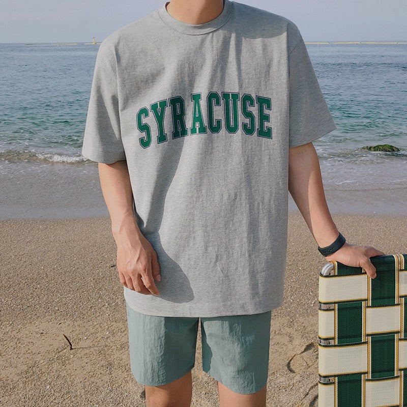 Letter Print Short Sleeve T-Shirt
