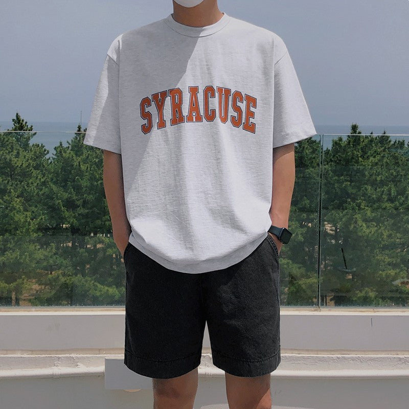 Letter Print Short Sleeve T-Shirt