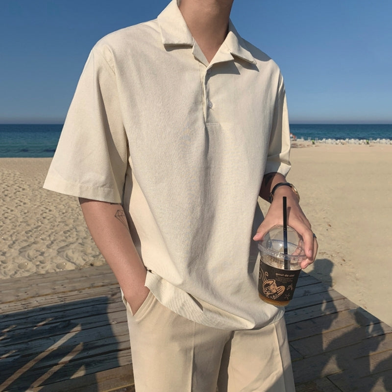 Linen Casual Short Sleeve Shirt