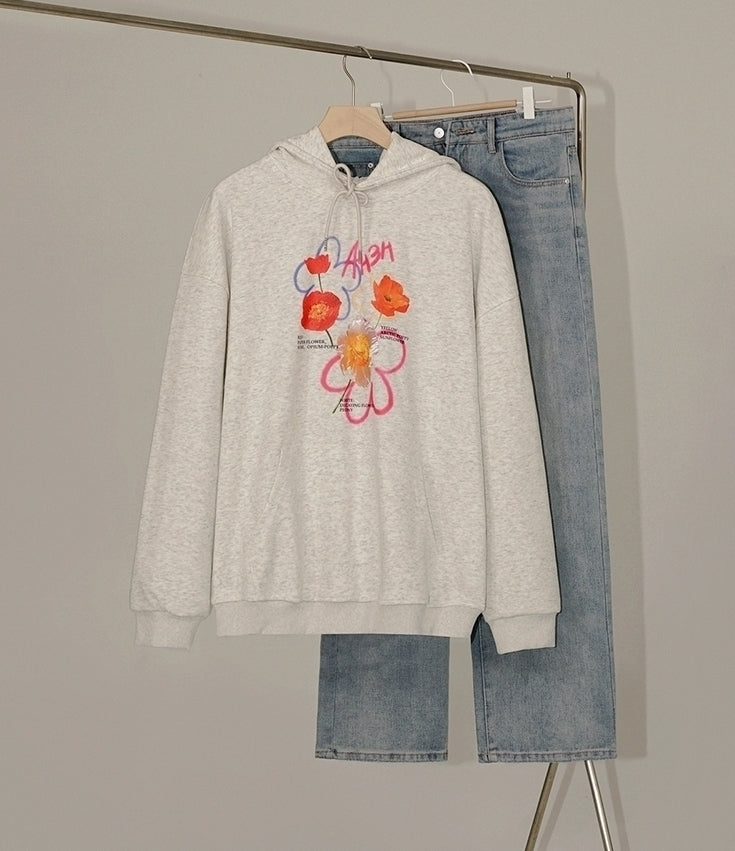 Printed Hoodie Jacket