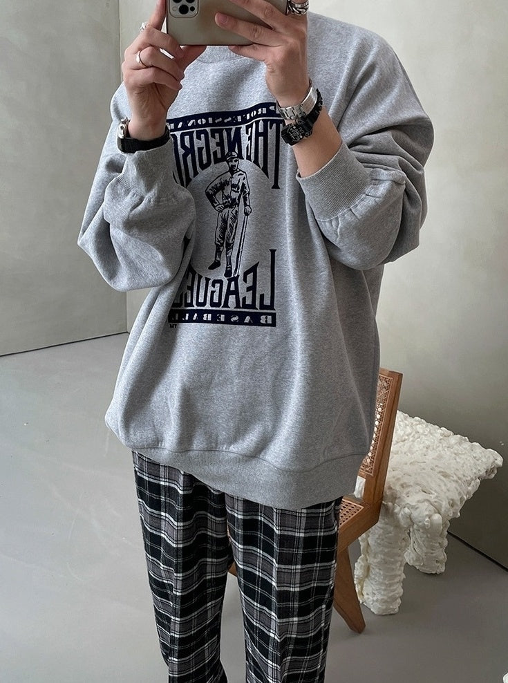 Pullover Casual Letter Sweatshirt