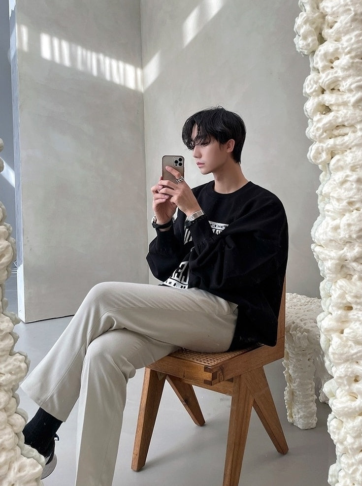 Pullover Casual Letter Sweatshirt