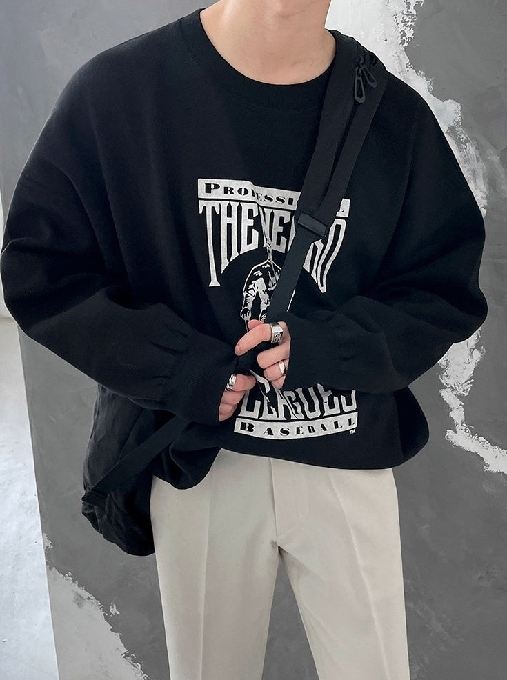 Pullover Casual Letter Sweatshirt