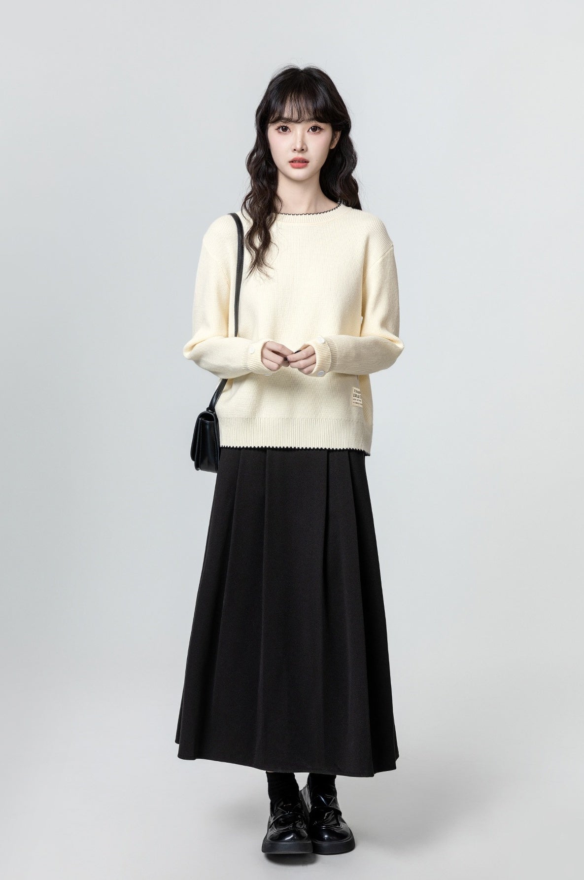 Cozy Beige Knit Sweater