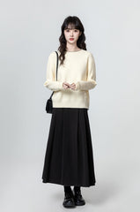 Cozy Beige Knit Sweater