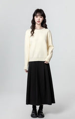 Cozy Beige Knit Sweater