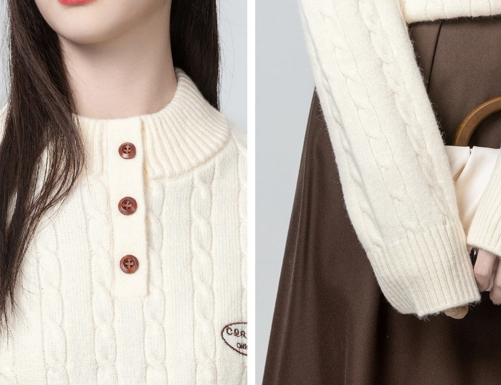 Cozy Cable Knit Turtleneck Sweater