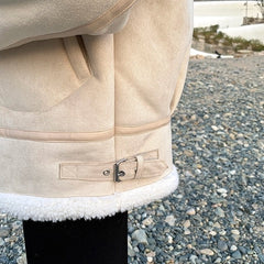 Cozy Fleece Jacket Casual Motorcycle Style