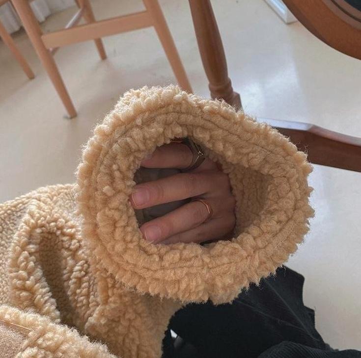 Cozy Fleece Jacket Trendy Warm Outerwear