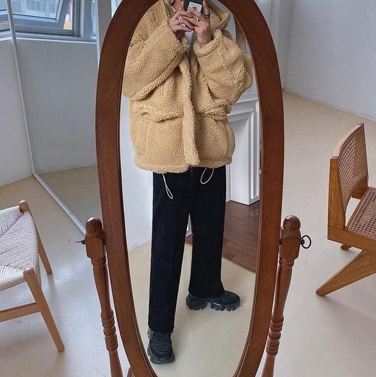 Cozy Fleece Jacket Trendy Warm Outerwear