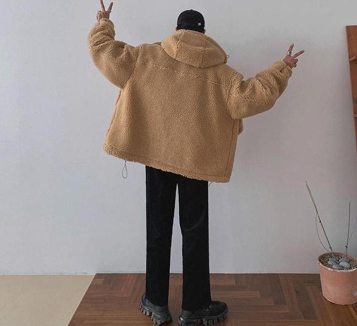 Cozy Fleece Jacket Trendy Warm Outerwear