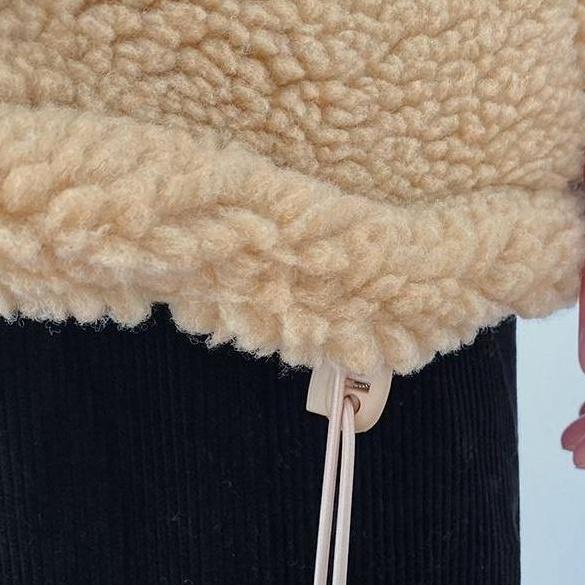 Cozy Fleece Jacket Trendy Warm Outerwear