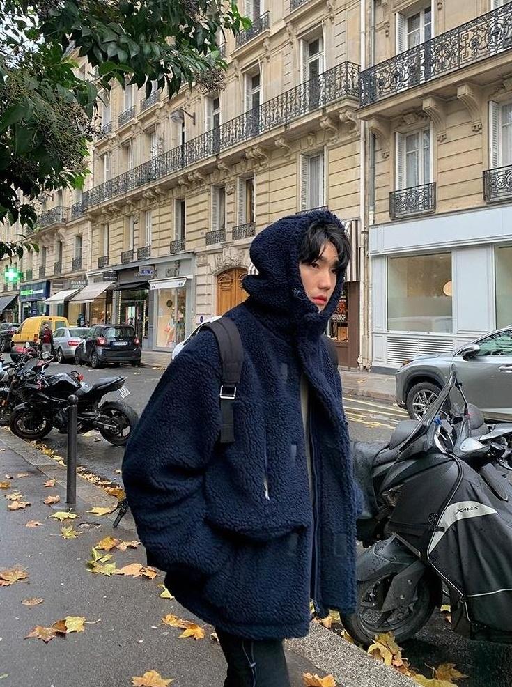 Cozy Fleece Jacket Trendy Warm Outerwear